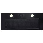 Laizeno 70. 1 hotte aspirante encastrable sous meuble de cuisine en acier noir