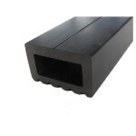 Lambourde terrasse bois composite - l: 200 cm - l: 5 cm - e: 3 cm - noir