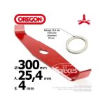 Lame droite spciale ronce - orgon -  300 mm - epaisseur 4 mm - acier renforc - adaptateur inclus