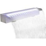 Vidaxl lame deau rectangulaire à led 60 cm acier inoxydable pour piscine bassin 41673 Vidaxl lame deau rectangulaire à led 60 cm acier inoxydable pour piscine bassin 41673