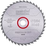 Lame de scie circulaire pro - metabo - precision cut wood hw / ct 254x30 40 wz 20�