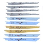 Lames de scie sabre bimtallique salalis - ensemble de 10pcs - coupe du bois et du mtal - marque salalis ...