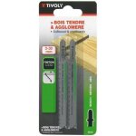 Lame scie sauteuse bois - bosch - tivoly - 2 lames - gris - scie - bois