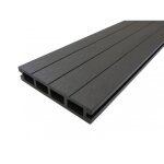 Lame terrasse bois composite alvolaire qualita - mccover - gris carbone - 360x14x25mm
