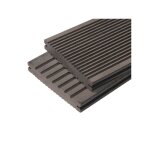 Lame terrasse bois composite plein maxima - l: 360 cm - l: 14 cm - e: 22 mm - gris anthracite