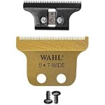 Lame de tondeuse - wahl - t - wide - 04 mm - t�te dor�e - titane et dlc
