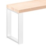 Banc de salle  manger - lamo manufaktur - modle creative - 30x160x47 cm - bois massif - pieds en mtal ...