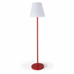 Lampadaire en acier rouge - oviala
