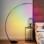 Lampadaire - inoleds - arc rgb - led - m�tal - contemporain