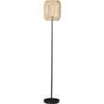 Homcom - lampadaire - ficelle de papier - 26x26x164cm - bois naturel
