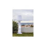 Lampadaire ext filaire austral blanc polypropylne h110cm