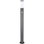 Lampadaire extérieur 100 cm luminaire de jardin e27 avec détecteur de mouvement - acier inoxydable - ... Lampadaire extérieur 100 cm luminaire de jardin e27 avec détecteur de mouvement - acier inoxydable - ...