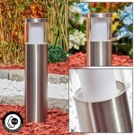 Lampadaire ext�rieur led - hofstein - cesclans - nickel mat - 46 cm - ip44