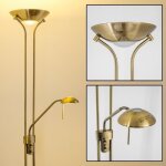 Lampadaire - hofstein - roppa - m�tal laiton ancien - intensit� variable - liseuse r�glable