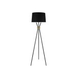 Lampadaire - home deluxe - luna - noir / or - m�tal - coton - 165 cm