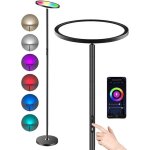 Lampadaire led 35w lampe sur pied salon led intelligent avec application alexa &t google assiatant tactile ...