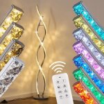 Lampadaire led assuan en m�tal chrom�