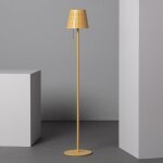 Lampadaire solaire ext�rieur led 3w m�tal banate jaune sable