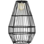 Lampadaire led solaire de jardin style colonial dim.  34 x 56h cm rsine tresse filaire noire 34x34x56cm ...