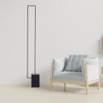 Lampadaire quadra noir