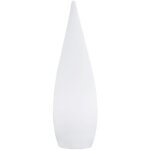 Lampadaire extrieur sans fil classy blanc polypropylne h80cm