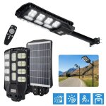 Lampadaire solaire - hengmei - 400w - t�l�commande - d�tecteur de mouvement - ip65 �tanche