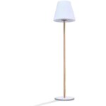 Lampadaire solaire et rechargeable - lumisky - standy wood solar - h150 cm - led blanc chaud dimmable ... Lampadaire solaire et rechargeable - lumisky - standy wood solar - h150 cm - led blanc chaud dimmable ...