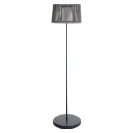 Lampadaire solaire soleo gris poly rotin h145 cm Lampadaire solaire soleo gris poly rotin h145 cm