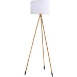 Lampadaire dext�rieur sans fil tamboury wood rgb h150cm
