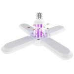 Lampe anti - moustiques multifonction ampoule de ventilateur led uv pliante