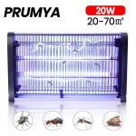 Lampe anti moustique prumya 20w 3000v lampe uv impermable efficace porte 80m avec brosse de nettoyage ...
