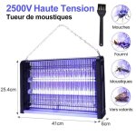 Lampe anti moustique - uv led tue mouches destructeur d insectes electrique 20w style de lampe