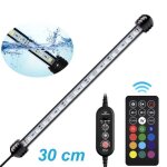 Lampe aquarium led rgb avec tlcommande sans fil tanche led lumire aquarium dclairage 30cm