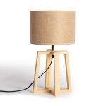 Lampe � poser bois korsade camel