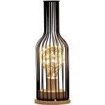 Lampe de bureau lampe de chevet sans fil lampe de bureau  led bouteille de vin table lumire mtal industrial ...