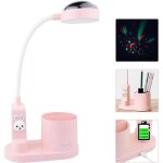 Lampe de bureau pour enfants avec porte - stylo lampe de chevet � changement de couleur lampe de lecture ...