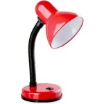 Lampe de bureau flexible rouge