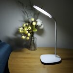 Lampe de bureau led lampe de table usb avec col de cygne flexible 3 niveaux de luminosit lampe de lecture ...