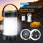 Lampe camping rechargeable - allonscd - 28w - 4 modes - usb & type - c - batterie 1800mah