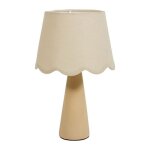 Lampe cramique lin mathilde nude