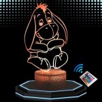 Lampe de chevet 3d led bourriquet veilleuse changement de couleurs lampe tactile bureau et chambre enfant ...