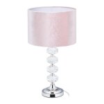 Relaxdays lampe de chevet velours et cristal hxd : 47 x 26 cm douille e14 table éclairage indirect chambre ... Relaxdays lampe de chevet velours et cristal hxd : 47 x 26 cm douille e14 table éclairage indirect chambre ...