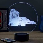 Lampe de chevet 3d animal chien berger australien