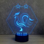 Lampe de chevet 3d sport equipe de france