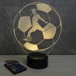 Lampe de chevet 3d sport ballon football
