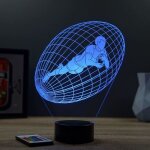 Lampe de chevet 3d sport rugby