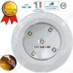Lampe  coller au mur - led - tlcommande - 1w - blanc - intrieur