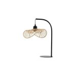 Lampe à poser - ostaria - ozana - métal noir - corde naturelle - 60w Lampe à poser - ostaria - ozana - métal noir - corde naturelle - 60w