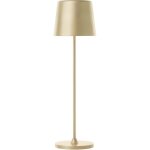 Lampe � poser dext�rieur - brilliant - kaami - rechargeable - or mat - led - 2w - 310lm - 3000k - dim ...