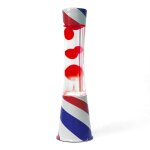 Lampe � lave - fisura - barber shop - rouge - 395 cm - vintage